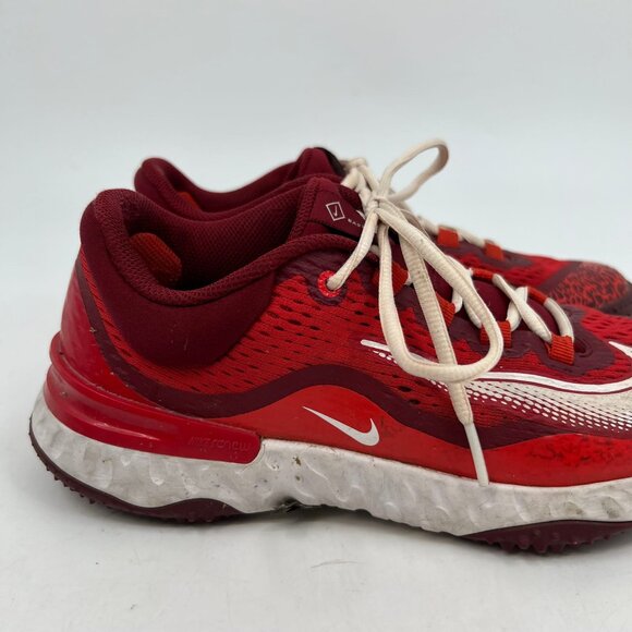 Nike Red and White Alpha Huarache Sneakers | Size 6.5 US - Picture 2 of 8